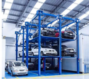 hệ thống bãi đỗ xe xếp hình nâng hạ ngang